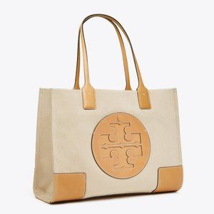 Tory Burch Ella Canvas Mini Tote  like new